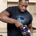 scooping wheysted protein powder