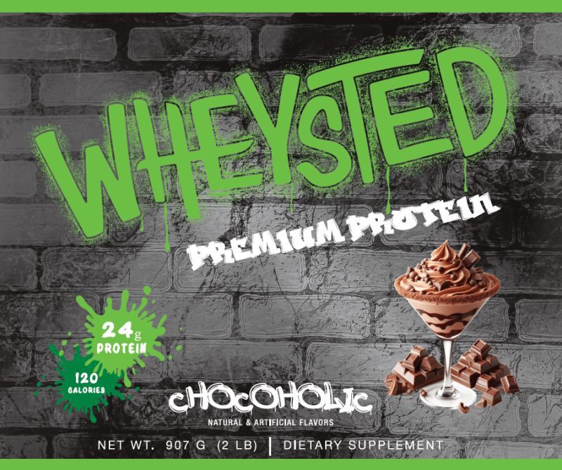 Wheysted protein label